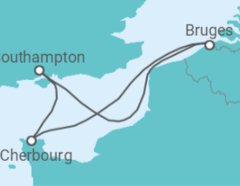 Itinéraire -  Belgique, France - Cunard