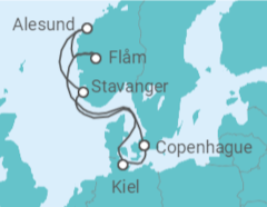 Itinéraire -  Terre des Vikings 			
 - Costa Croisières