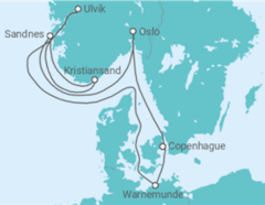 Itinéraire -  Norvège, Danemark - MSC Croisières