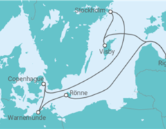 Itinéraire -  Lettonie, Suède, Danemark - MSC Croisières