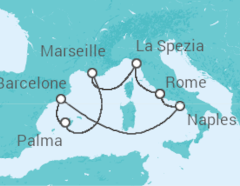 Itinéraire -  Espagne, France, Italie - Royal Caribbean