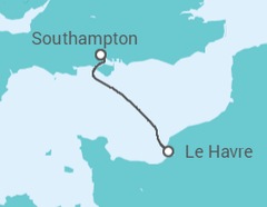 Itinéraire -  France - Royal Caribbean