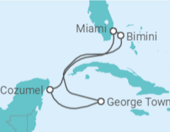 Itinéraire -  Mexique, Iles Caiman - Celebrity Cruises