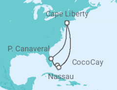 Itinéraire -  États-Unis, Bahamas - Royal Caribbean