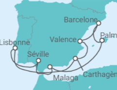 Itinéraire -  Espagne, Portugal - AIDA
