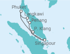 Itinéraire -  Thailande, Malaisie - Celebrity Cruises