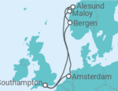 Itinéraire -  Hollande, Norvège - Disney Cruise Line
