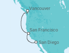Itinéraire -  Alaska - Holland America Line