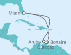 Itinéraire -  Curaçao, Bonaire, Saint-Eustache et Saba, Aruba - Holland America Line