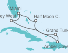 Itinéraire -  Bahamas, États-Unis - Holland America Line