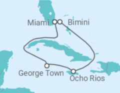 Itinéraire -  Iles Caiman, Jamaique - Virgin Voyages