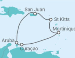 Itinéraire -  Aruba, Curaçao, Martinique - Virgin Voyages
