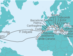 Itinéraire -  Tour du Monde - Princess Cruises