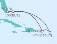 Itinéraire -  Porto Rico, Saint Martin - Royal Caribbean