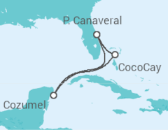 Itinéraire -  Mexique - Royal Caribbean
