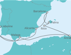 Itinéraire -  Espagne, Portugal - Explora Journeys