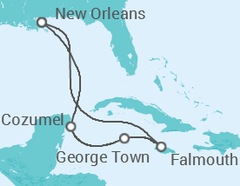 Itinéraire -  Jamaique, Iles Caiman, Mexique - Royal Caribbean