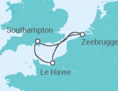 Itinéraire -  France, Belgique - Cunard