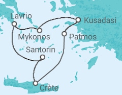 Itinéraire -  Grèce - Celestyal Cruises