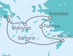 Itinéraire -  Grèce - Celestyal Cruises