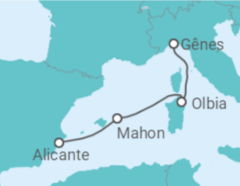 Itinéraire -  Espagne, Italie - MSC Croisières