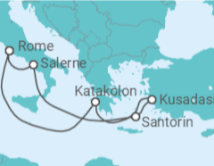 Itinéraire -  Italie, Grèce, Turquie - Princess Cruises