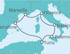 Itinéraire -  Vents d Occident et parfums d Orient - Boissons incluses - MSC Croisières