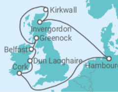Itinéraire -  Irlande, Royaume-Uni TI - MSC Croisières