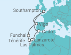 Itinéraire -  Iles Canaries et Madère TI - MSC Cruceros