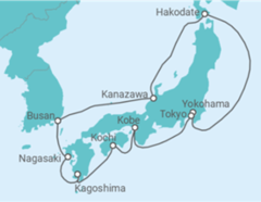 Itinéraire -  Japon, Corée Du Sud TI - Costa Croisières