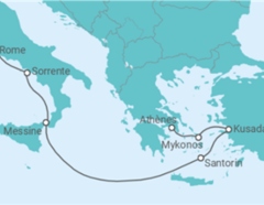 Itinéraire -  Grèce, Turquie, Italie - Regent Seven Seas