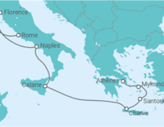 Itinéraire -  Italie, Grèce - Virgin Voyages