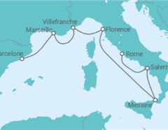 Itinéraire -  France, Italie - Norwegian Cruise Line