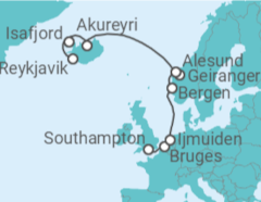 Itinéraire -  Belgique, Hollande, Norvège, Islande - Norwegian Cruise Line
