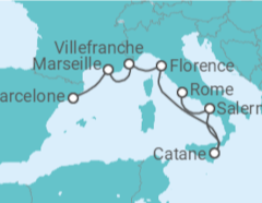 Itinéraire -  France - NCL Norwegian Cruise Line