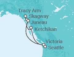 Itinéraire -  Alaska - Carnival