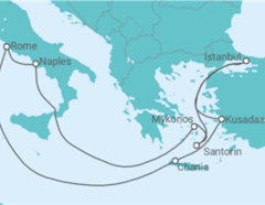 Itinéraire -  Grèce, Turquie, Italie - Celebrity Cruises