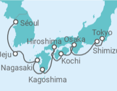 Itinéraire -  Corée Du Sud, Japon - Celebrity Cruises