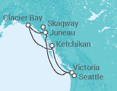 Itinéraire -  Alaska - Princess Cruises