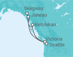 Itinéraire -  Alaska - Princess Cruises