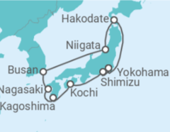 Itinéraire -  Japon, Corée Du Sud - Princess Cruises
