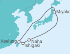 Itinéraire -  Japon, Taiwan - MSC Cruceros