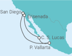 Itinéraire -  Mexique - Disney Cruise Line