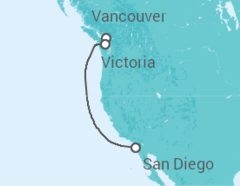 Itinéraire -  Canada - Disney Cruise Line