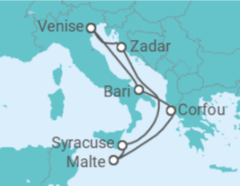 Itinéraire -  Italie, Grèce, Malte TI - Costa Croisières