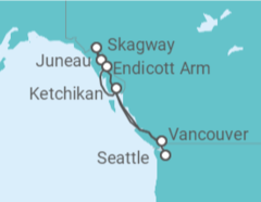 Itinéraire -  Alaska - Celebrity Cruises