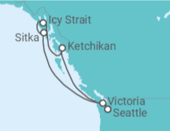 Itinéraire -  Alaska - Oceania Cruises