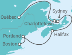Itinéraire -  Canada - Holland America Line