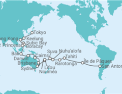 Itinéraire -  Tour du Monde - Costa Croisières