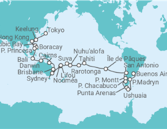 Itinéraire -  Tour du Monde - Costa Croisières